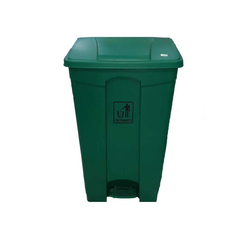 BYFT008465 AKC Garbage Can with Pedal 87 Ltr Green Plastic Set of 1.png