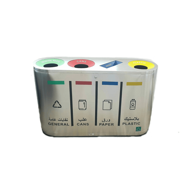 BYFT008485 AKC Dust Bin 240 Ltr Silver Plastic Set of 1.png