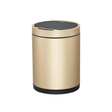 BYFT008486 EKO Dust Bin with Plastic Inner Bucket 9 Ltr Gold Black Plastic Set of 1.png