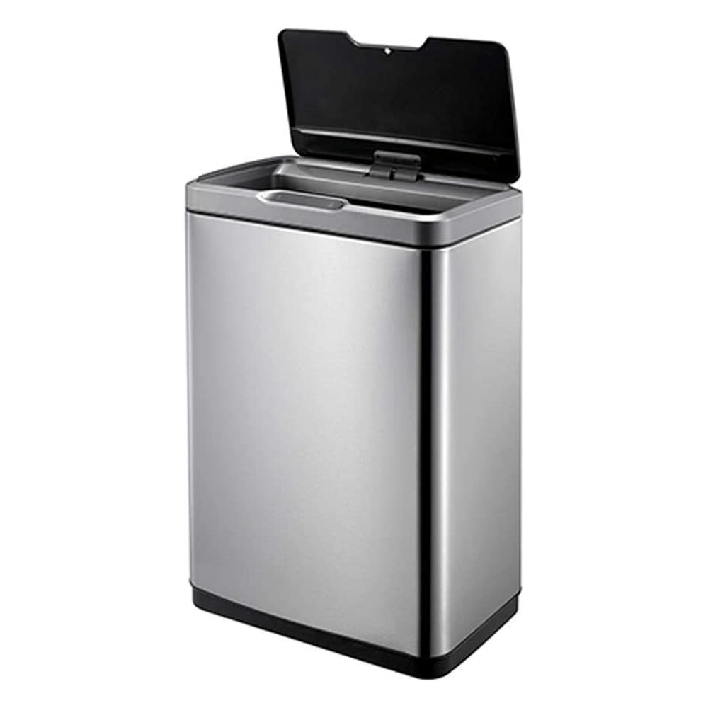 BYFT008487 EKO Dust Bin with Plastic Inner Bucket 80 Ltr Silver Black Plastic Set of 1.png