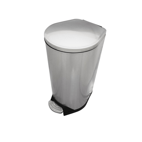 BYFT008489 AKC Dust Bin with Pedal 50 Ltr Silver Plastic Set of 1.png