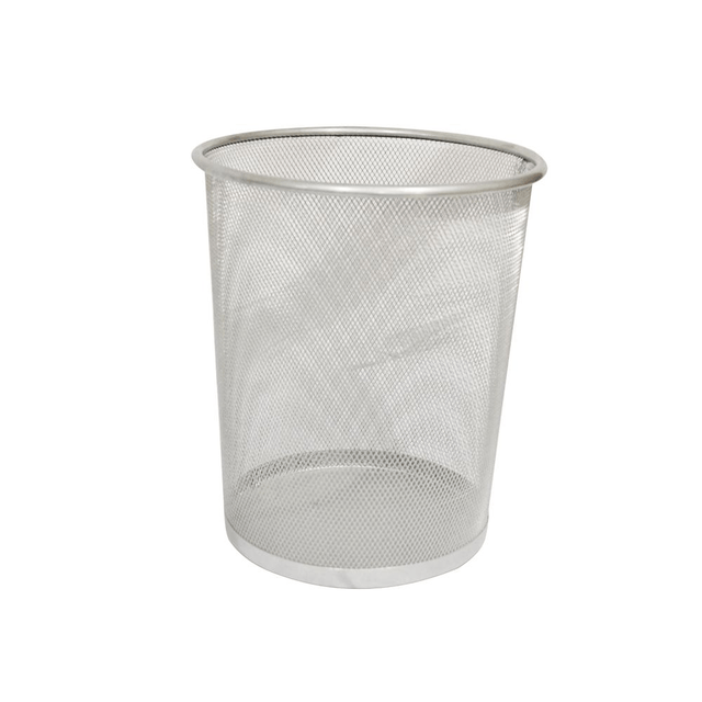 BYFT008522 AKC Basket 12 Ltr Silver Metal Set of 1.png