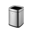 BYFT008526 EKO Open Top Trash Bin 12 Ltr Silver Plastic Set of 1.png