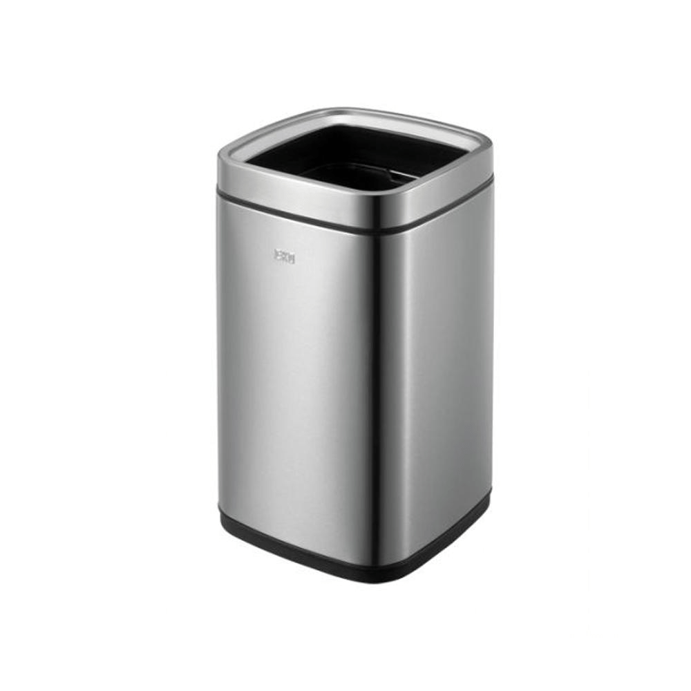BYFT008527 EKO Open Top Trash Bin 21 Ltr Silver Plastic Set of 1.png
