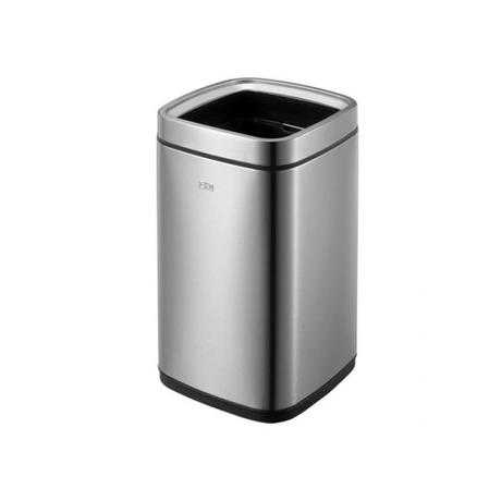 BYFT008527 EKO Open Top Trash Bin 21 Ltr Silver Plastic Set of 1.png