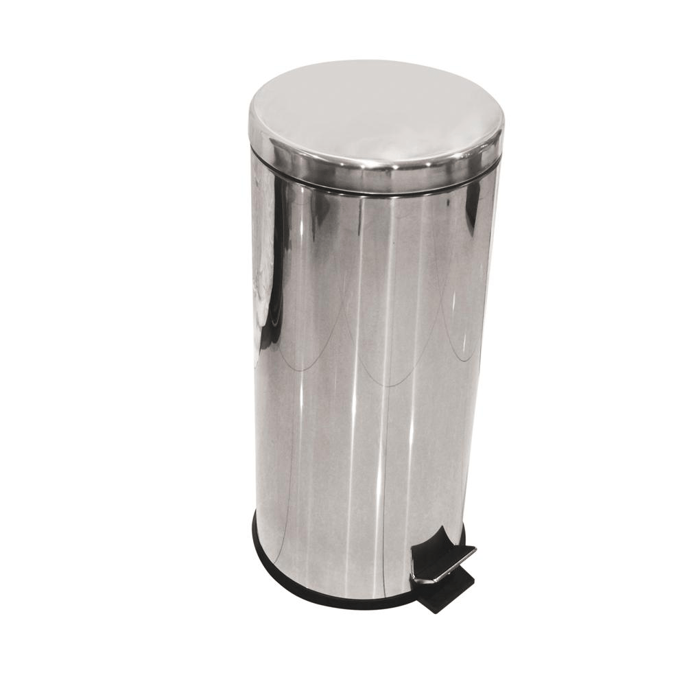 BYFT008580 AKC Dust Bin 30 Ltr Silver Stainless Steel Set of 1.png