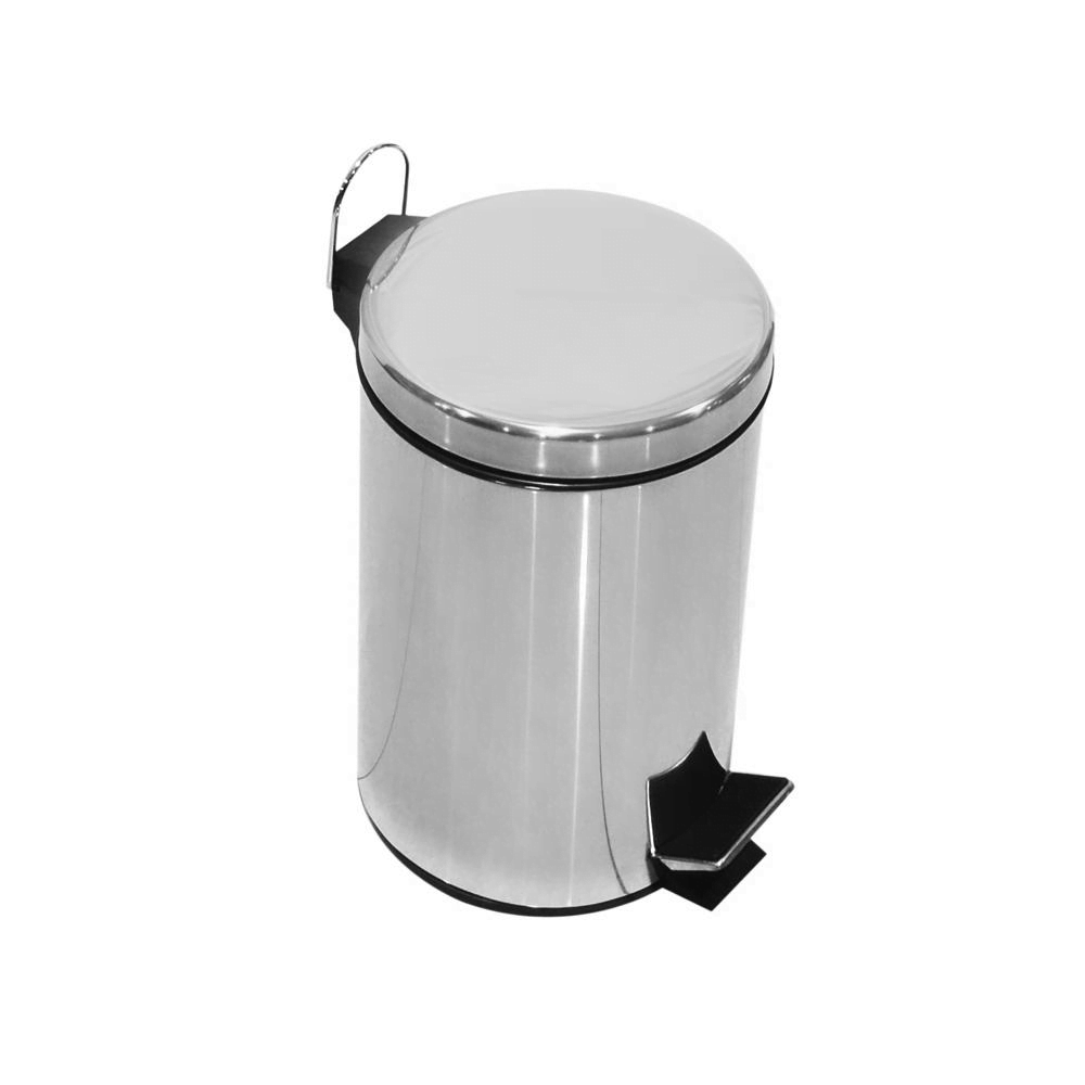BYFT008581 AKC Dust Bin 7 Ltr Silver Stainless Steel Set of 1.png