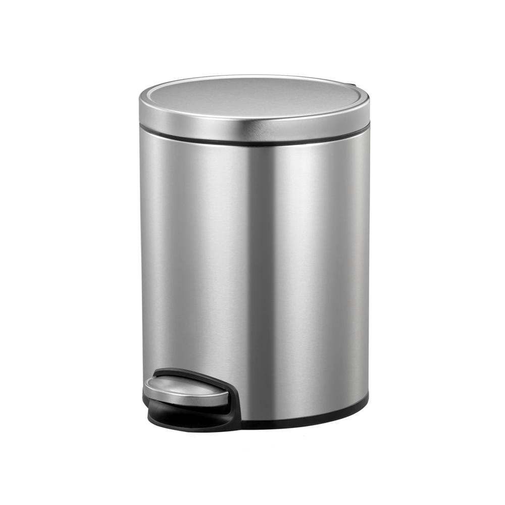 BYFT008584 EKO Trash Bin 5 Ltr Silver Stainless Steel Set of 1.png