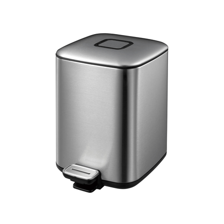 BYFT008593 EKO Trash Bin 6 Ltr Silver Plastic Set of 1.png