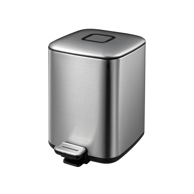 BYFT008593 EKO Trash Bin 6 Ltr Silver Plastic Set of 1.png