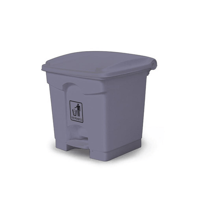 BYFT008615 AKC Trash Can with Pedal 30 Ltr Grey Plastic Set of 1.png