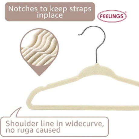 feelings velvet hanger plastic for home use