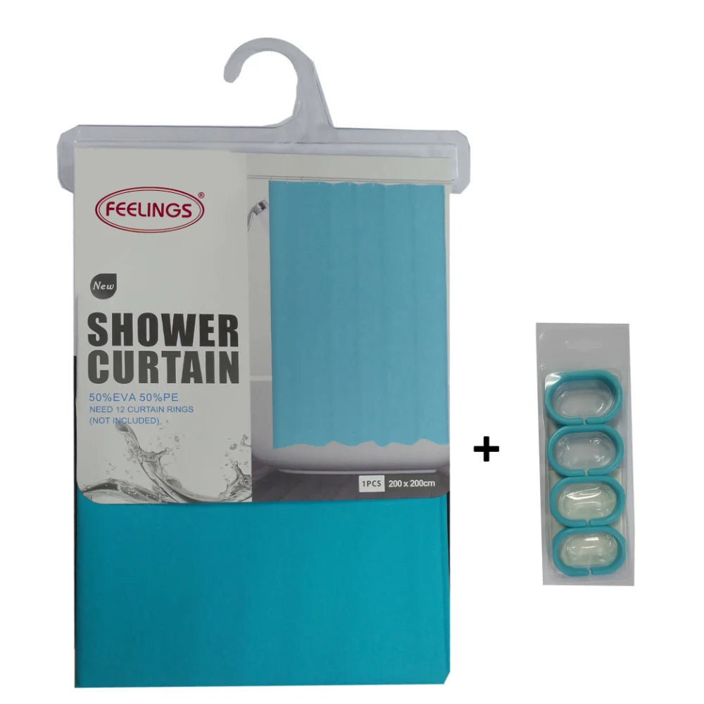 feelings bath shower curtain