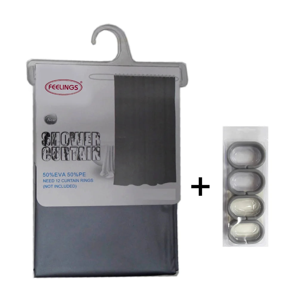 feelings bath shower curtain