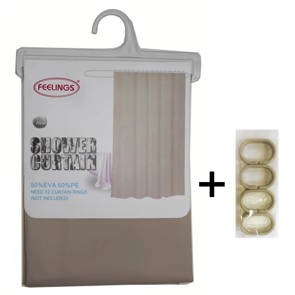 feelings bath shower curtain