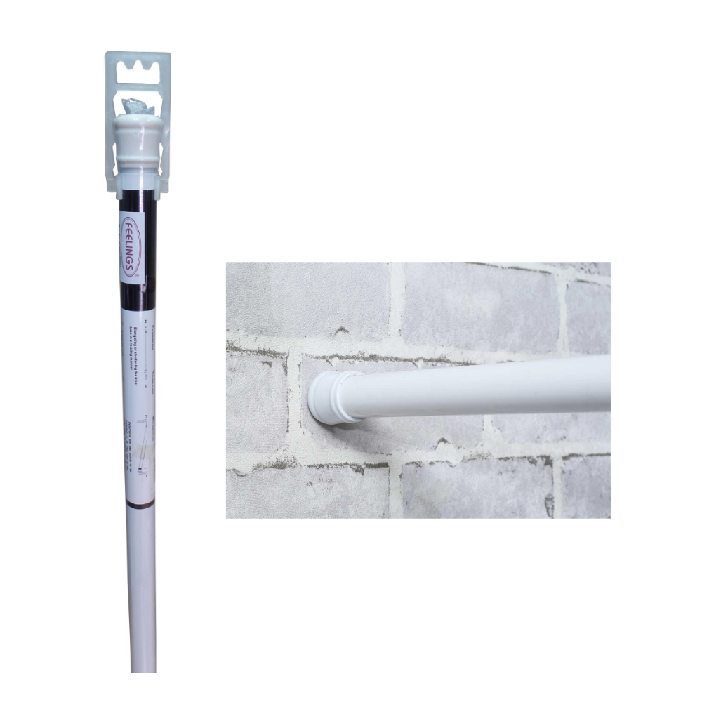 feelings shower curtain rod 190 cm for bathroom