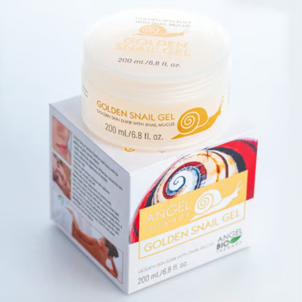 جل الحلزون الذهبي من أنجيل بيو ثيرابي لتغذية البشرة ومحاربة التجاعيد وحب الشباب وعلامات التمدد والخطوط الدقيقة حول العينين