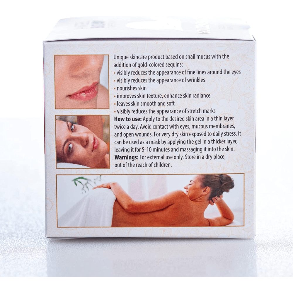 جل الحلزون الذهبي من أنجيل بيو ثيرابي لتغذية البشرة ومحاربة التجاعيد وحب الشباب وعلامات التمدد والخطوط الدقيقة حول العينين