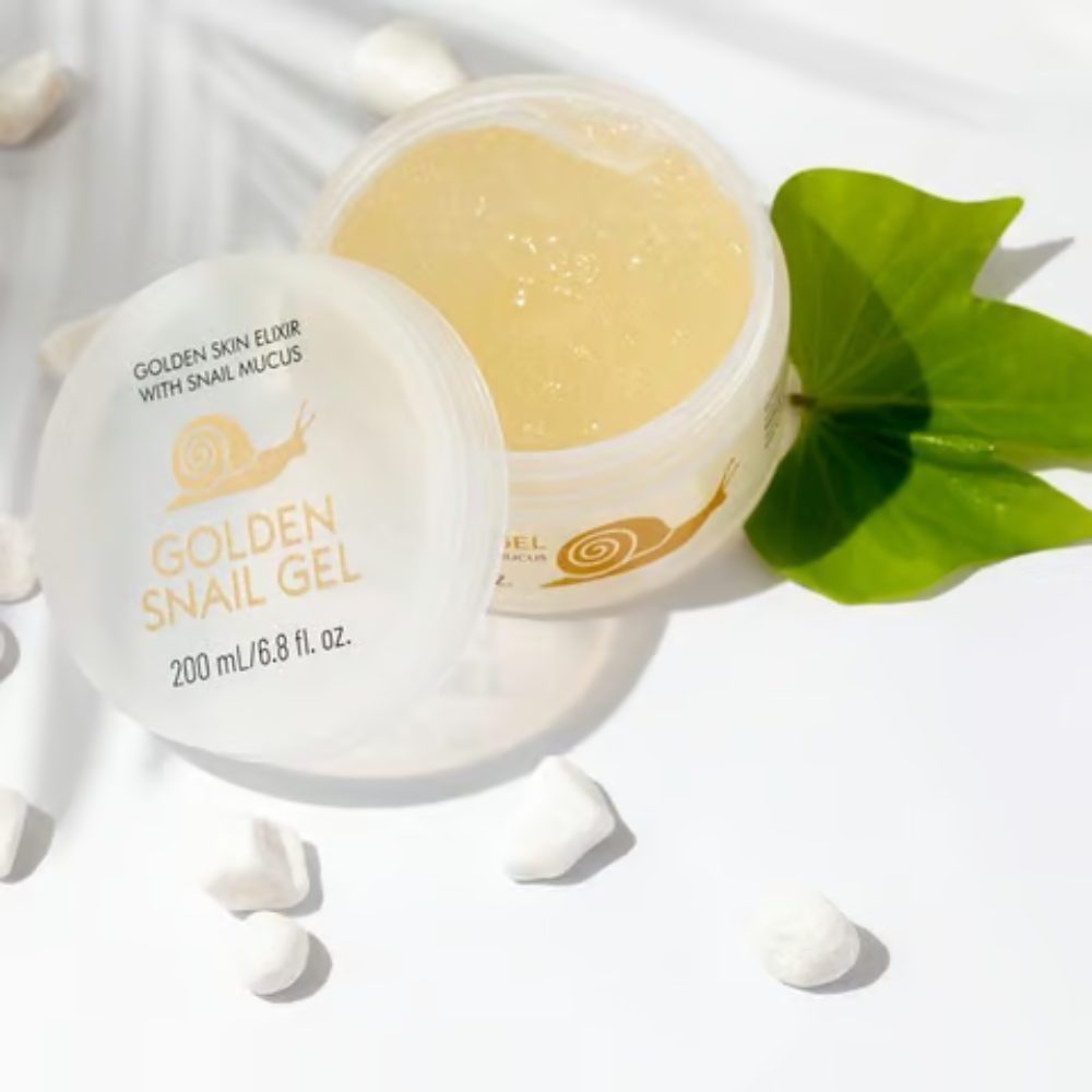 جل الحلزون الذهبي من أنجيل بيو ثيرابي لتغذية البشرة ومحاربة التجاعيد وحب الشباب وعلامات التمدد والخطوط الدقيقة حول العينين