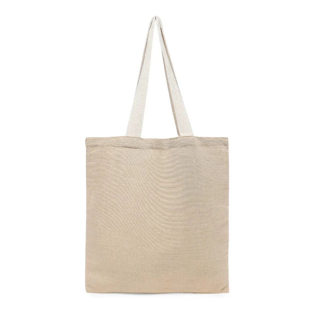byft unlaminated juco tote bags with gusset natural reusable eco friendly shopping bag jctb1614
