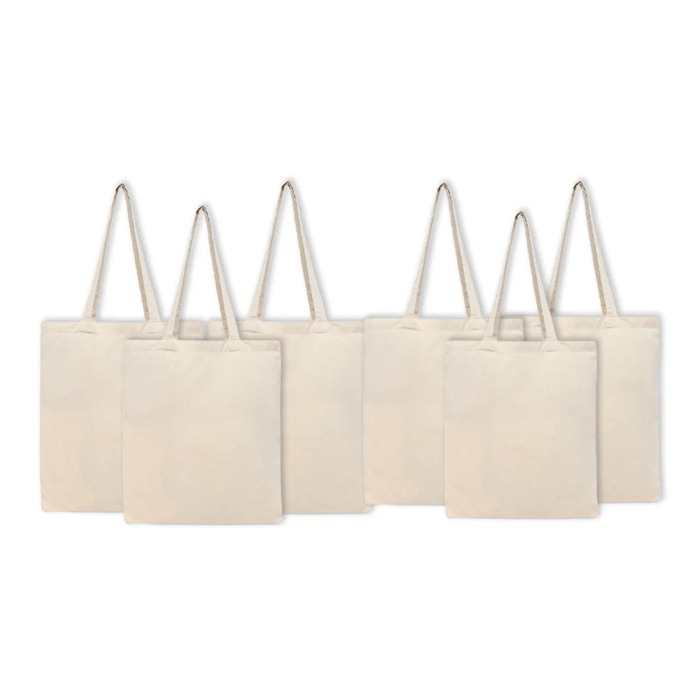 BYFT011813 BYFT 4 Oz Cotton Tote Bag Natural Jute Set of 6 A.webp