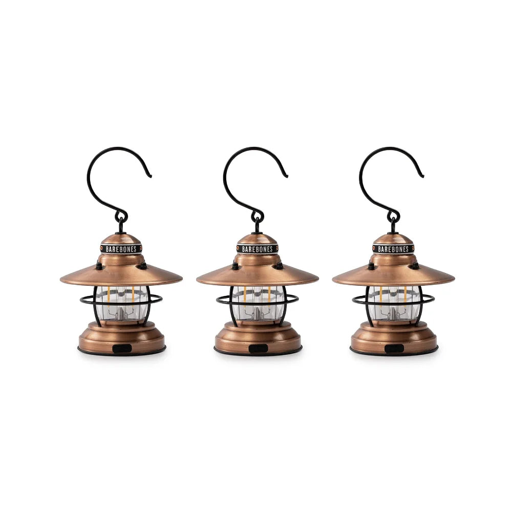Barebones - Edison Mini Lantern (Copper) 3 Pack