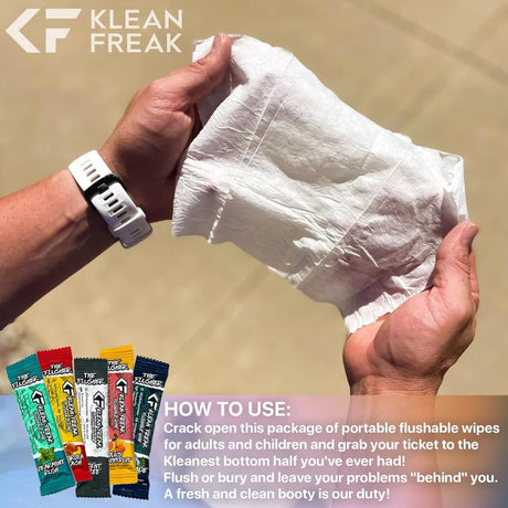 BYFT012083 Klean Freak The Flusher wipes Single Sachet Georgia Peach C.webp