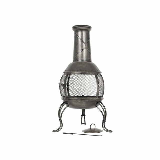 BYFT012102 La Hacienda Leon Mesh Steel Chimenea Large B.webp