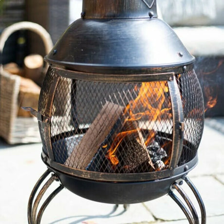 BYFT012102 La Hacienda Leon Mesh Steel Chimenea Large D.webp