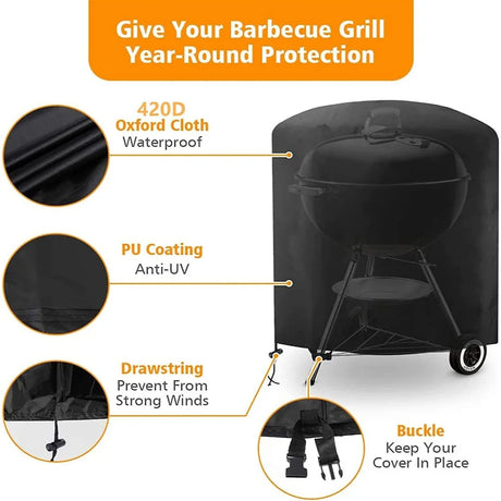 BYFT012259 PureFrie Kettel Grill Cover 57cm.webp