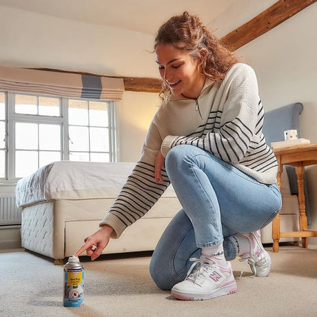 BYFT012375 STV Bed Bug Dust Mite Killer Bomb 150ml One Shot Aerosol A.webp