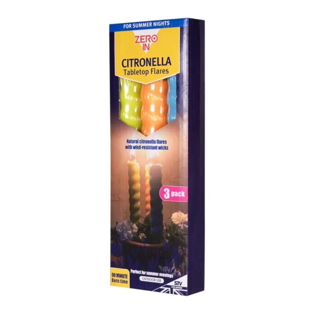 BYFT012414 STV Citronella Table Top Flares Beach Party 3 Pack.webp