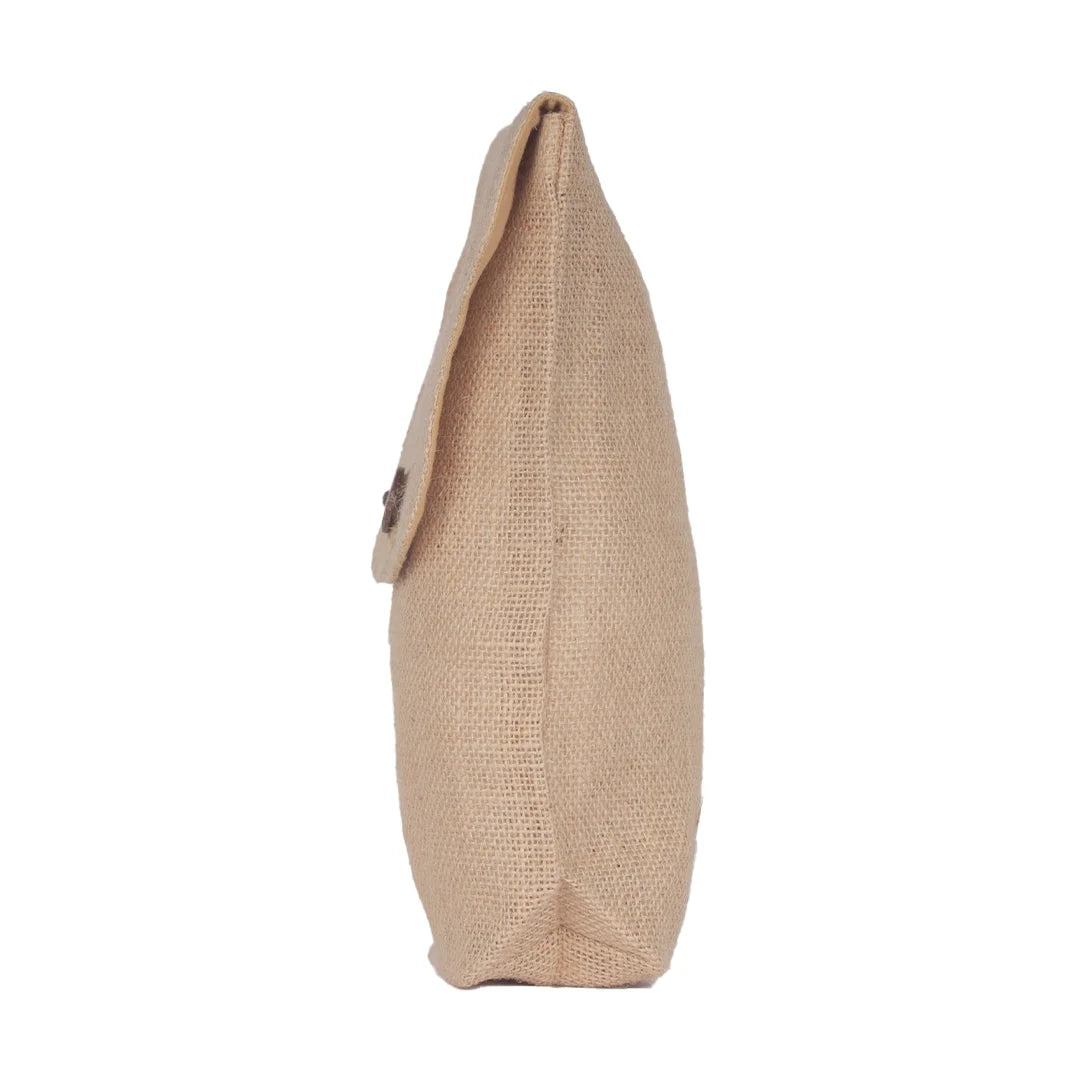 BYFT013980 BYFT Natural Jute Flap Pouch B