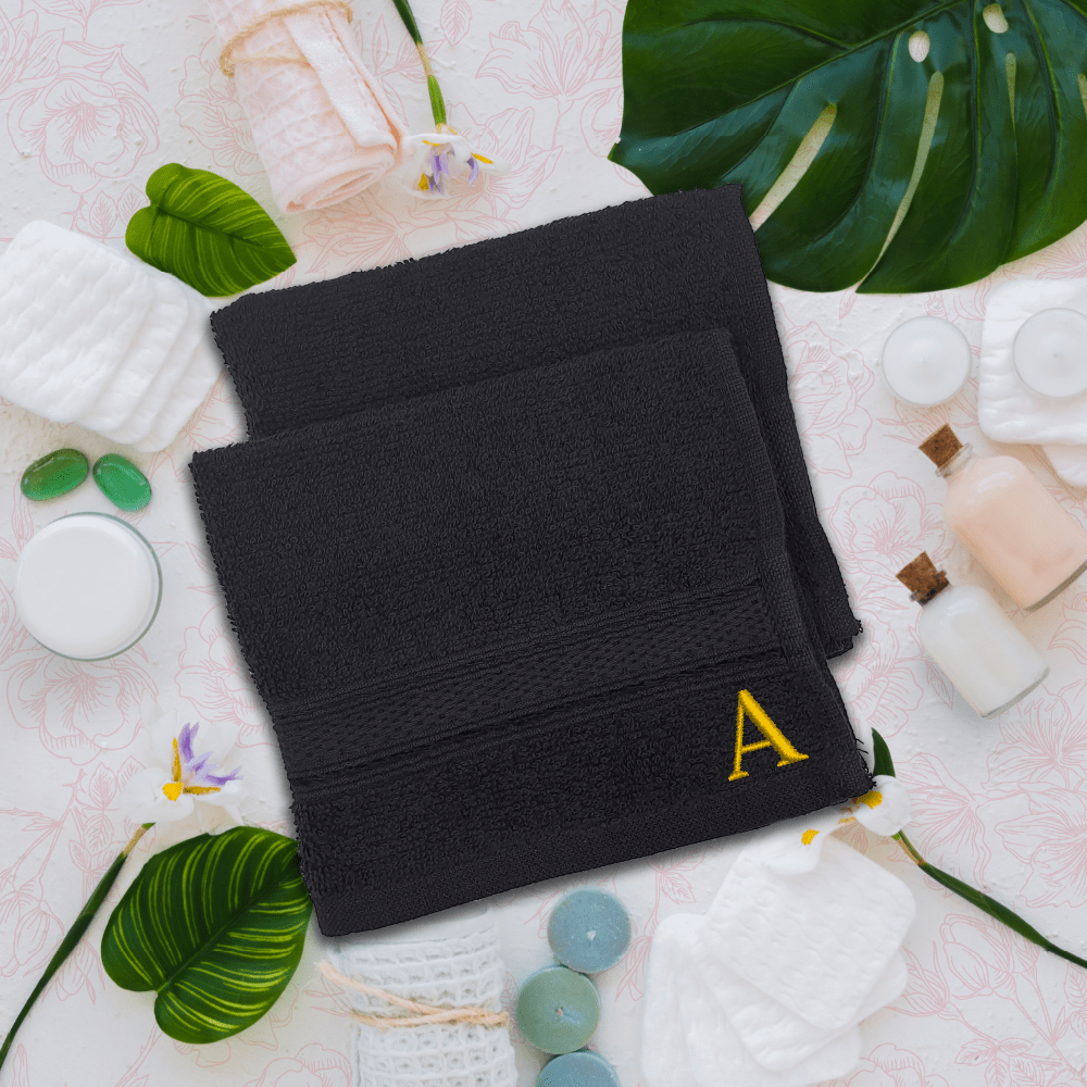 BYFT Daffodil Cotton Face Towel 30 x 30 Cm Luxury - Soft, Absorbent, Quick-Dry Towel