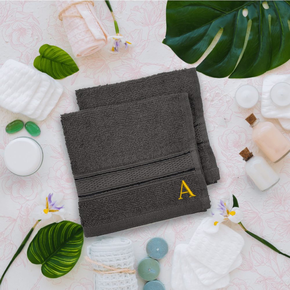 BYFT Daffodil Cotton Face Towel 30 x 30 Cm Luxury - Soft, Absorbent, Quick-Dry Towel
