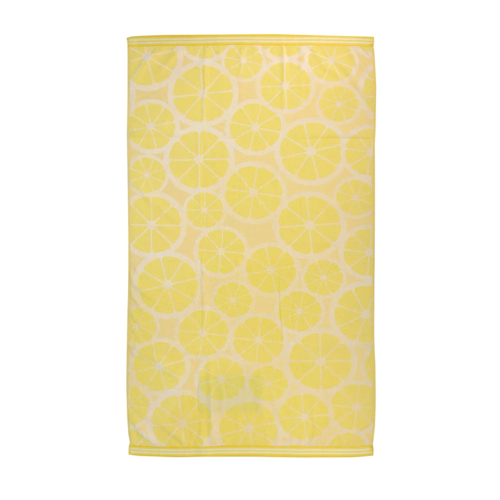 Mimosa Beach Towel Lemon Design Cotton Pool Towel