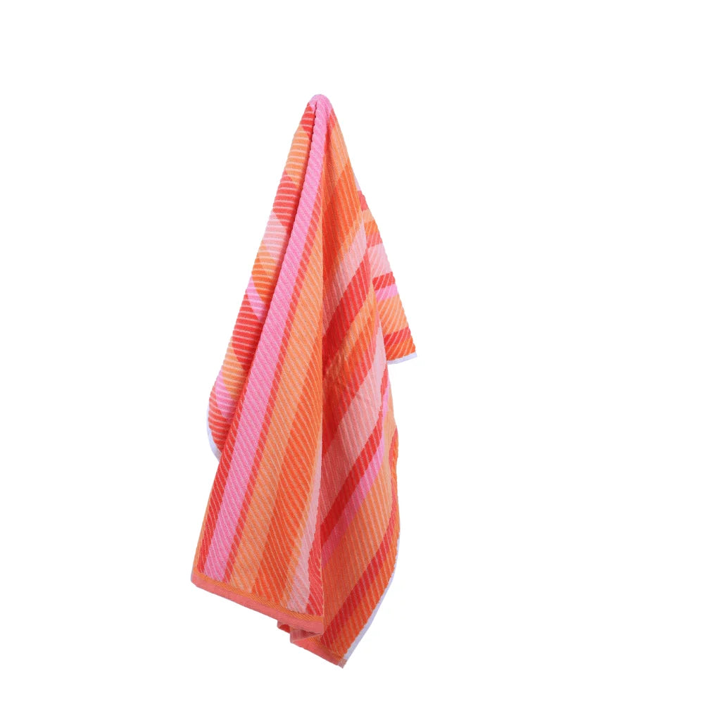 Mimosa Beach Towel Warm Stripe Cotton Pool Towel