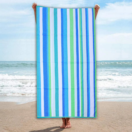 Mimosa Beach Towel Cool Stripe Cotton Pool Towel