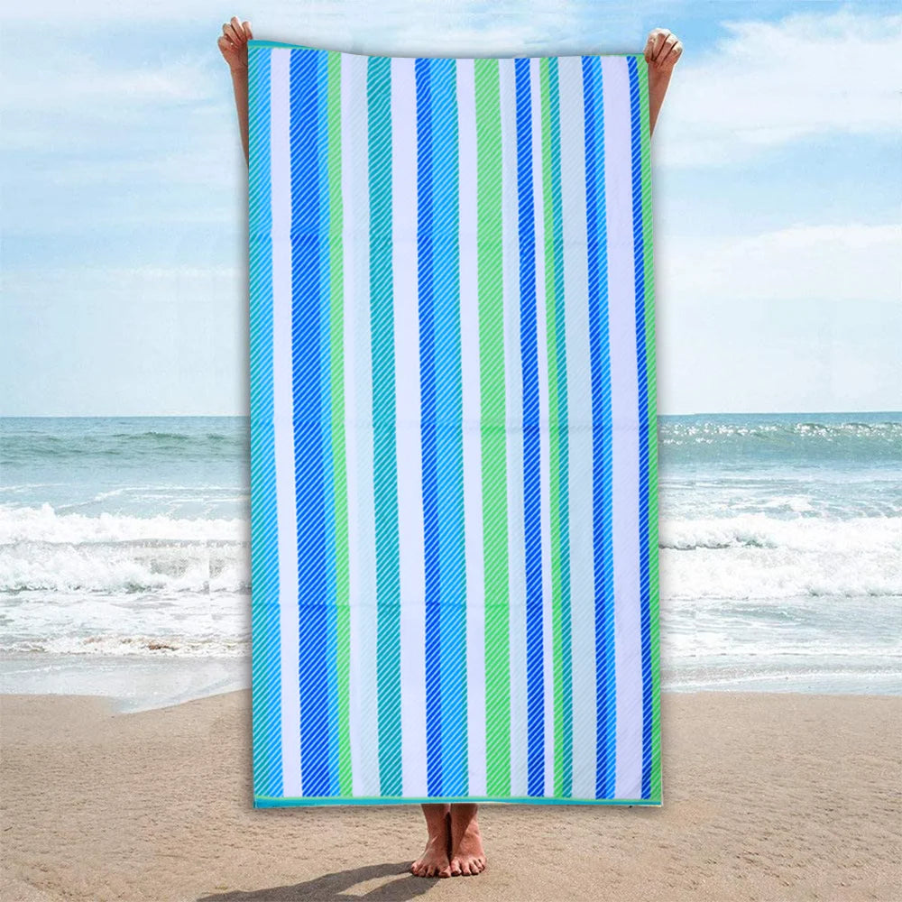 Mimosa Beach Towel Cool Stripe Cotton Pool Towel