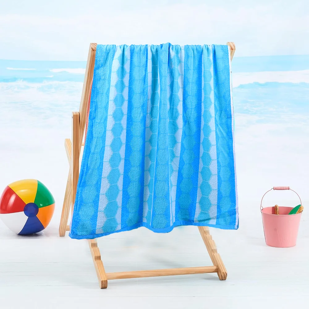 Mimosa Beach Towel Cool Hexagon Cotton Pool Towel