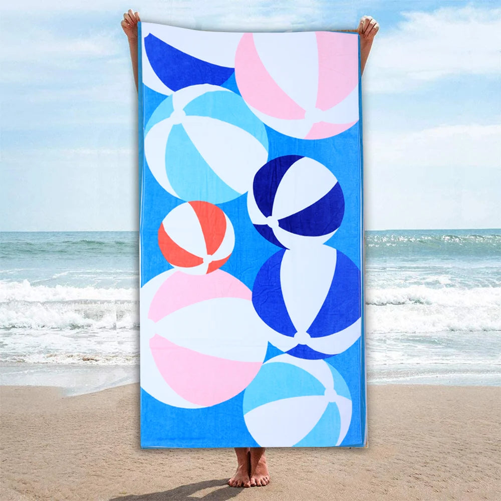Mimosa Beach Towel Beach Ball Design Cotton Pool Towel