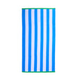 Mimosa Beach Towel White & Light Blue Cool Stripe Cotton Pool Towel