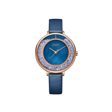 ecstacy-women's-2036-movement-watch-analog-display-and-stainless-steel-strap-e23501-klnmn-blue
