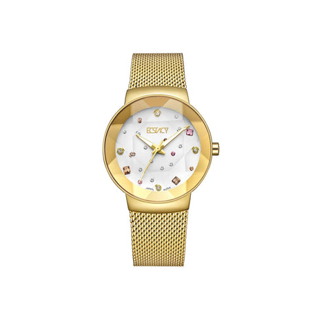 ecstacy-women's-gl36-movement-watch-analog-display-and-stainless-steel-strap-e23504-gmgs-gold