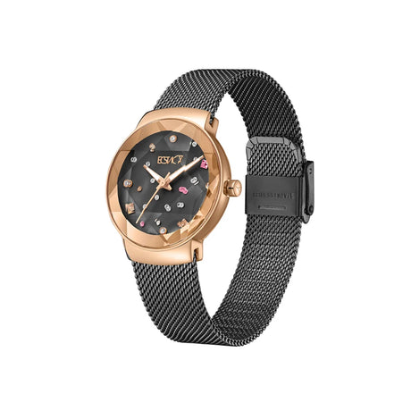 ecstacy-women's-gl36-movement-watch-analog-display-and-stainless-steel-strap-e23504-kmxx-gun-metal
