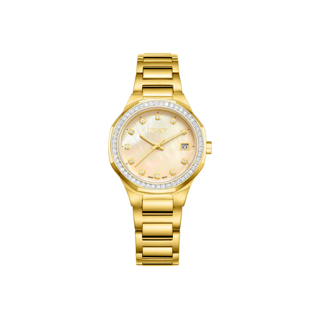 ecstacy-women's-gm10-movement-watch-analog-display-and-stainless-steel-strap-e23511-gbgmc-gold