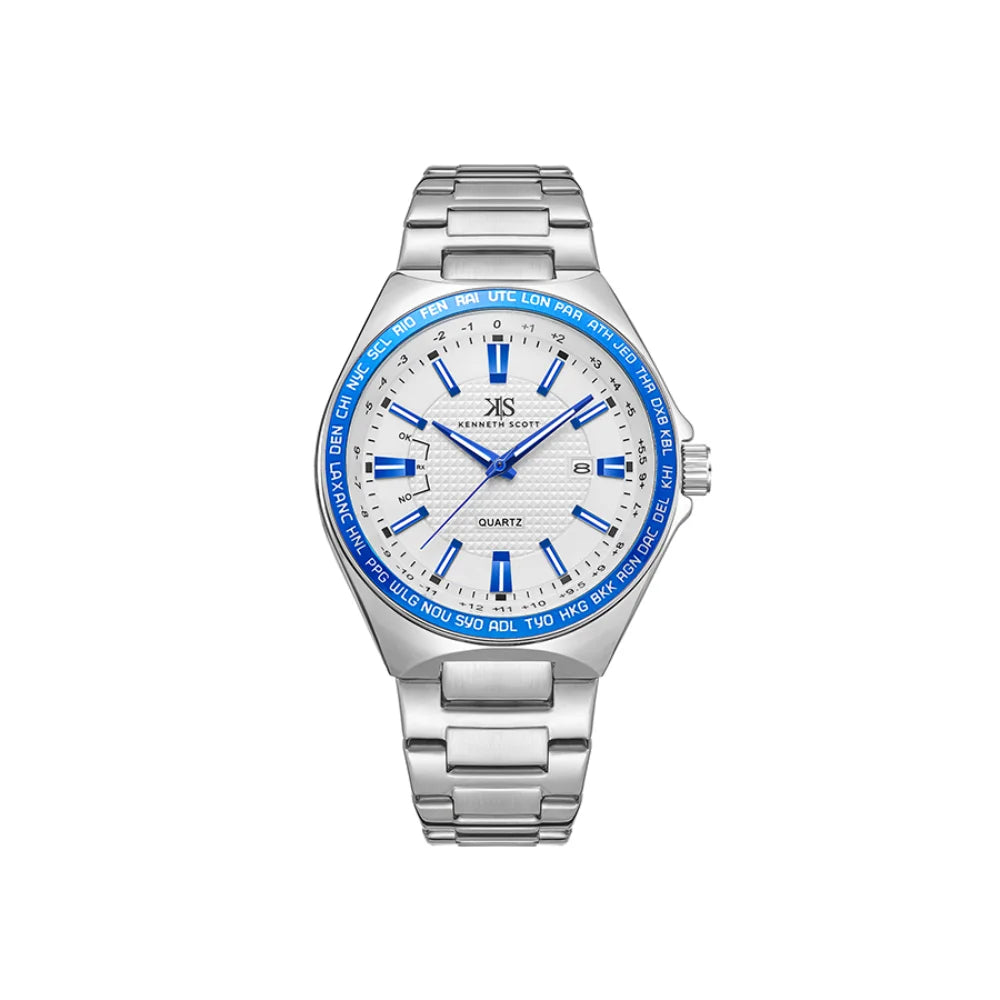 kenneth-scott-men's-sl28d-movement-watch-analog-display-and-stainless-steel-strap-k23027-sbswl-silver