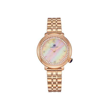 kenneth-scott-women's-pe21-movement-watch-analog-display-and-stainless-steel-strap-k23518-rbkm-rose-gold