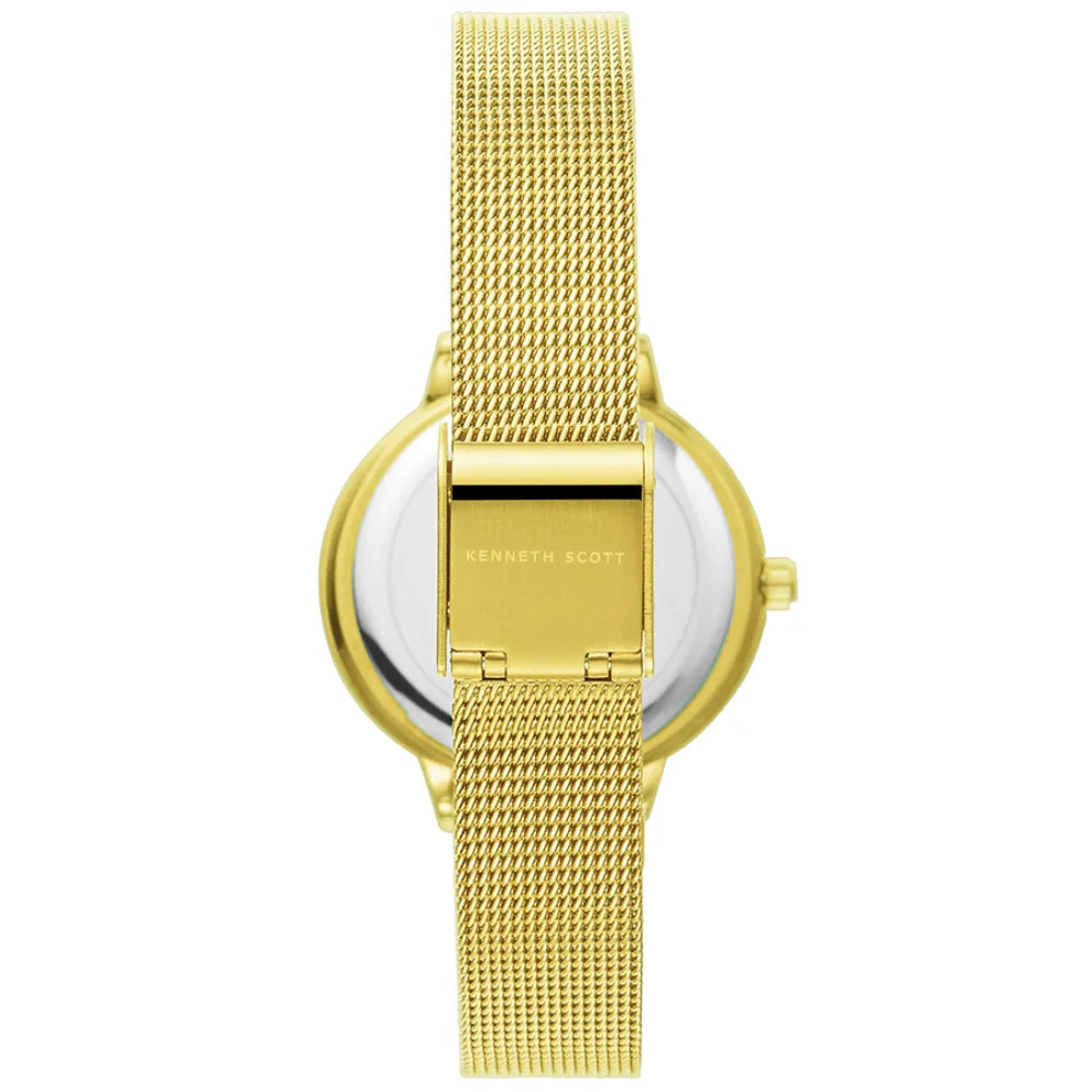 kenneth-scott-women's-quartz-movement-watch-analog-display-and-stainless-steel-strap-k22519-gmgc-gold