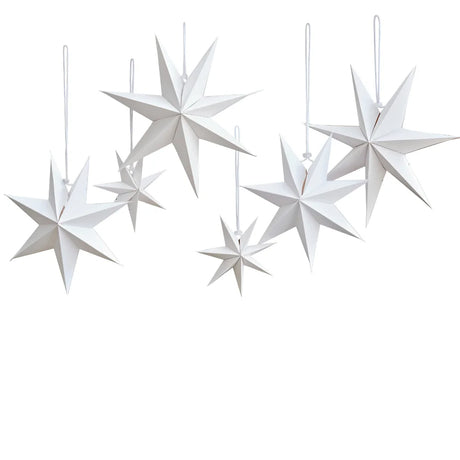 8 Point Paper Stars Bunting